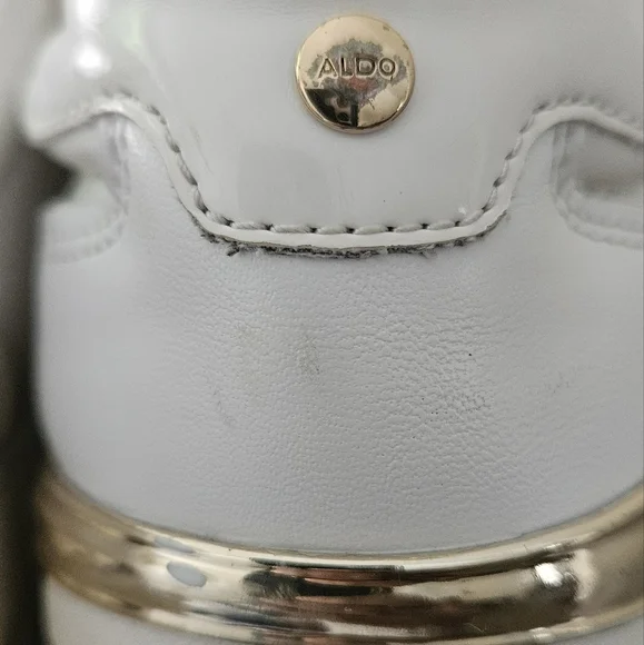 ALDO Women's White Wedge Sneakers - Picture 12 of 14